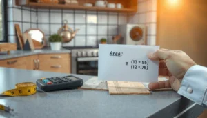 Step-by-step guide on how to calculate material for kitchen floors with essential tips and measurements.