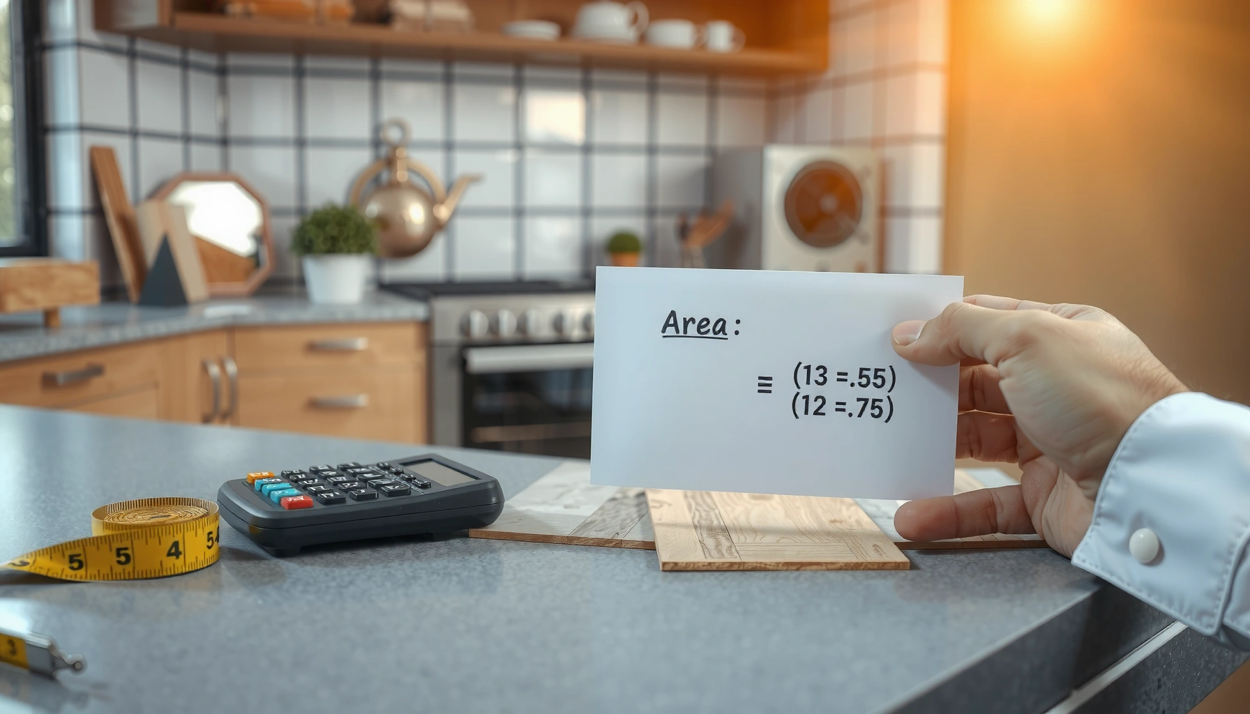 Step-by-step guide on how to calculate material for kitchen floors with essential tips and measurements.