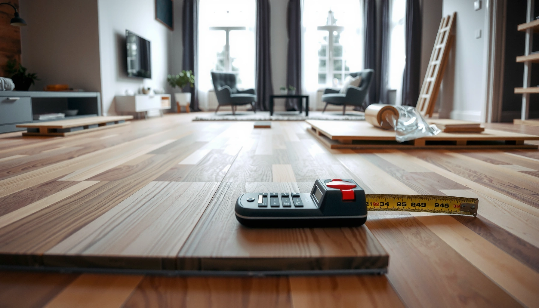 Step-by-step guide to calculating materials needed for laminate flooring installation.