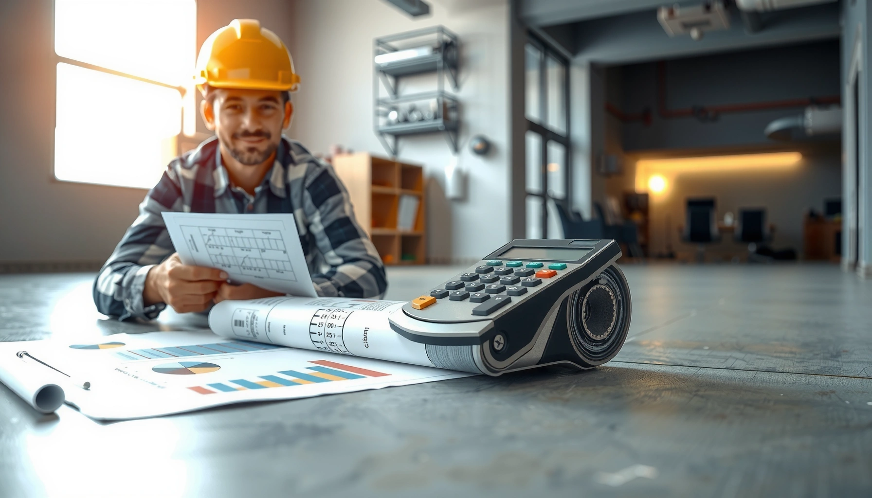 Step-by-step guide on calculating material for commercial flooring projects.
