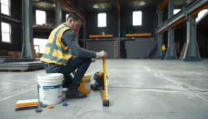 Step-by-step guide on how to calculate material for polyaspartic flooring installation.
