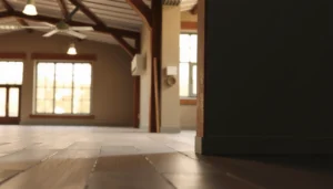 Step-by-step guide on calculating material for WPC floors with visuals.