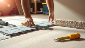 Step-by-step guide to installing carpet tiles in your home or office.