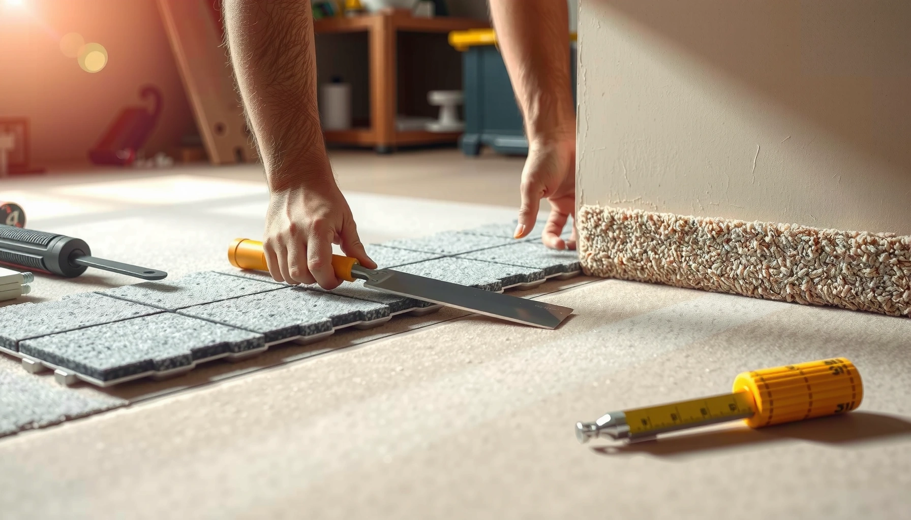 Step-by-step guide to installing carpet tiles in your home or office.