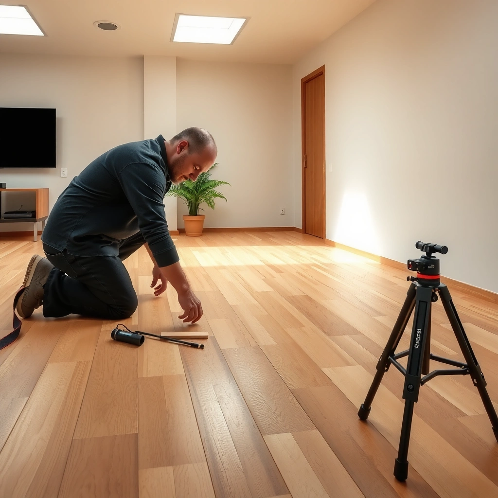 Illustration showing common causes of buckling in bamboo floors, including humidity and temperature changes.
