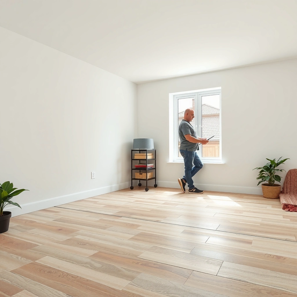 Inspecting existing sheet vinyl flooring for installation compatibility