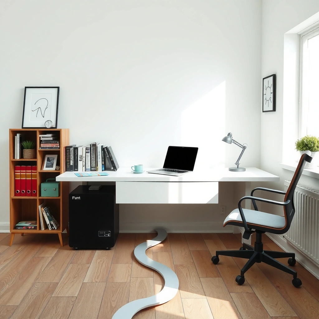 A person examining existing flooring to determine if it's suitable for WPC installation.