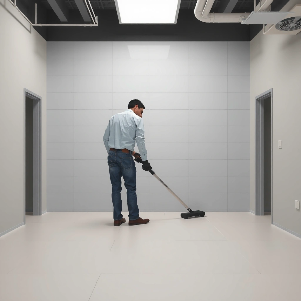 Inspecting tile for bond and stability before installing polyaspartic floors over tile