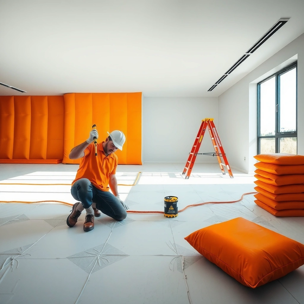 Checking the requirements for installing a vapor barrier under vinyl floors.