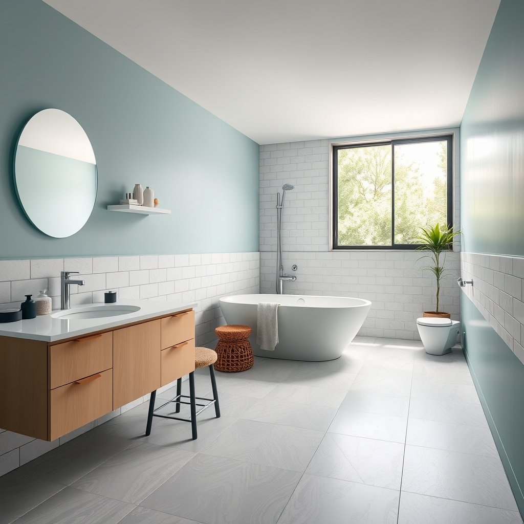 Vinyl flooring options suitable for bathrooms and wet feet safety