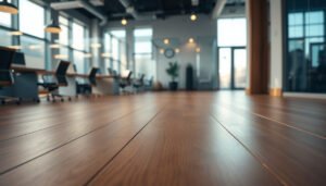 A guide on selecting hardwood floors suitable for commercial office spaces.