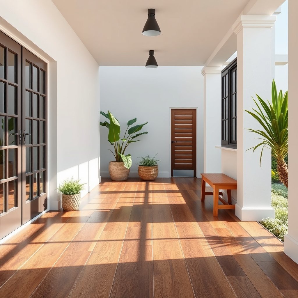 Image showing different types of outdoor approved vinyl flooring options for walkways