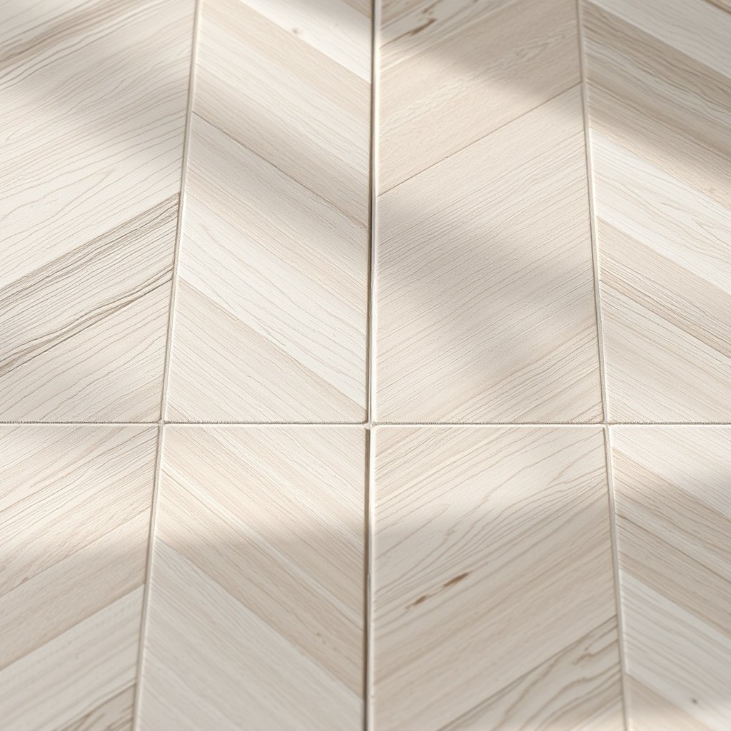 Selecting the right over tile method for installing chevron floors over existing tiles.