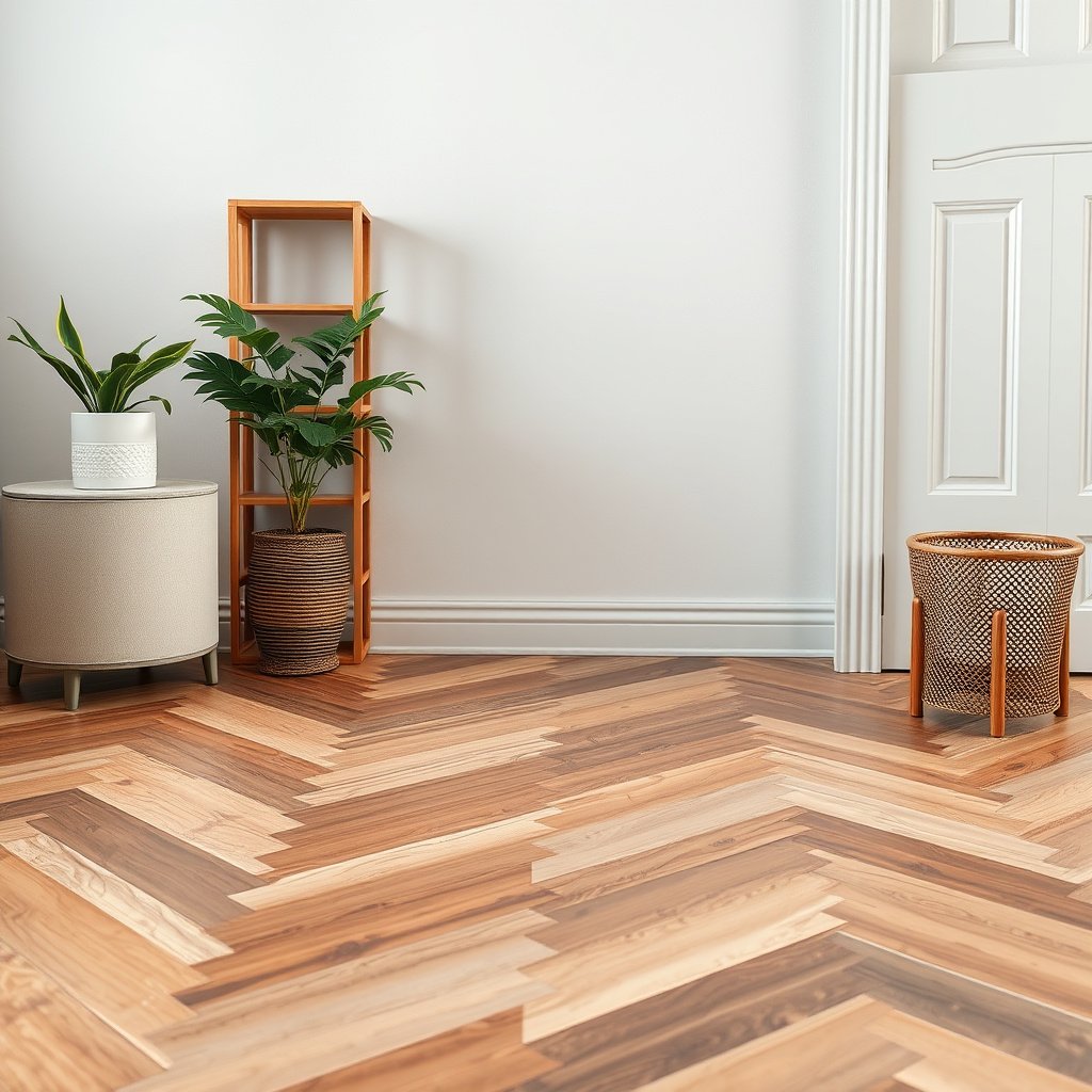Image showing various paint removal methods for chevron floors, from gentlest to strongest options.