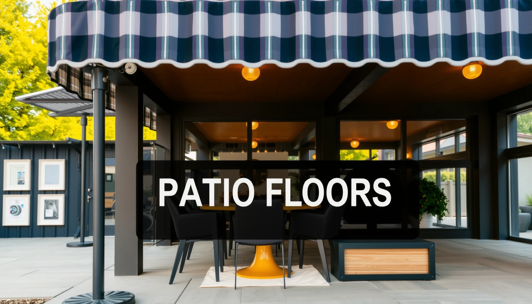 A variety of patio flooring options displayed, showcasing different materials and styles for outdoor spaces.