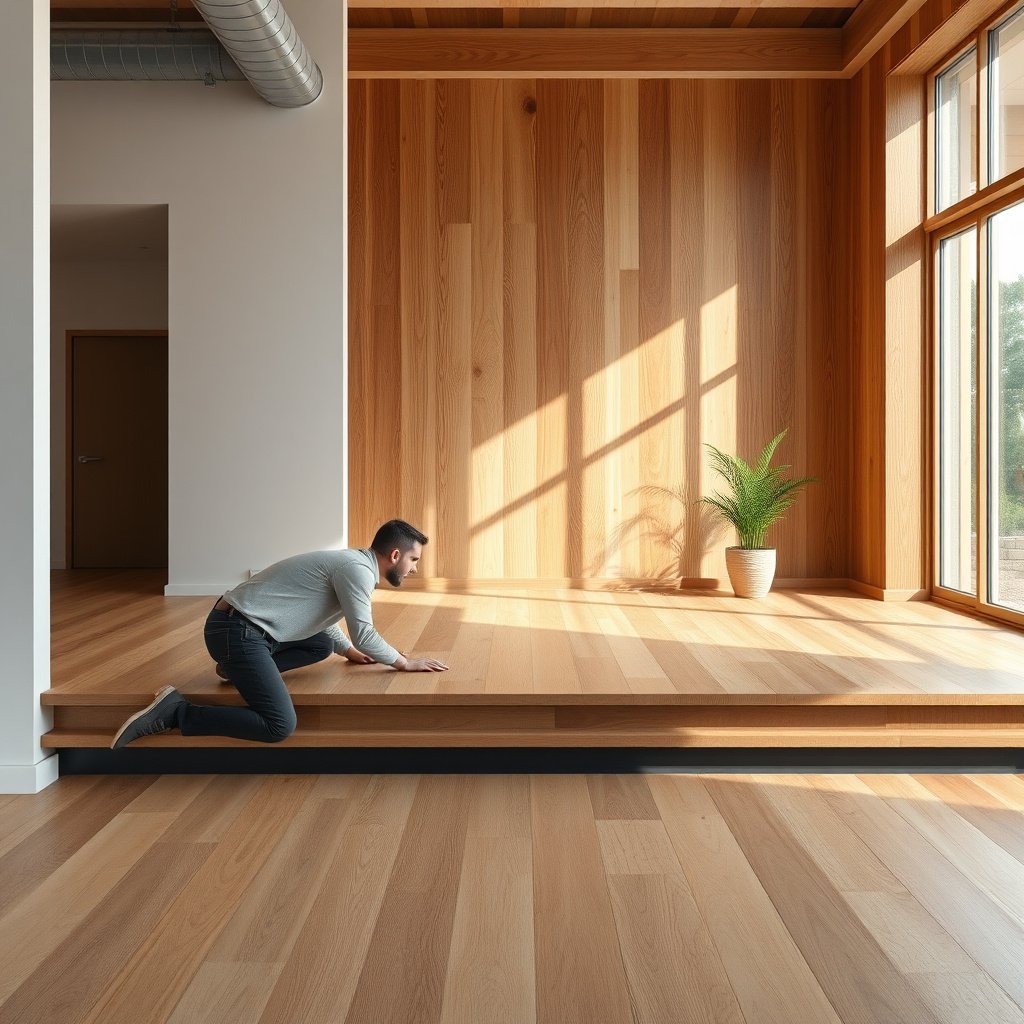 Different types of porch transitions including T-molding, reducer, and threshold for engineered wood floors.