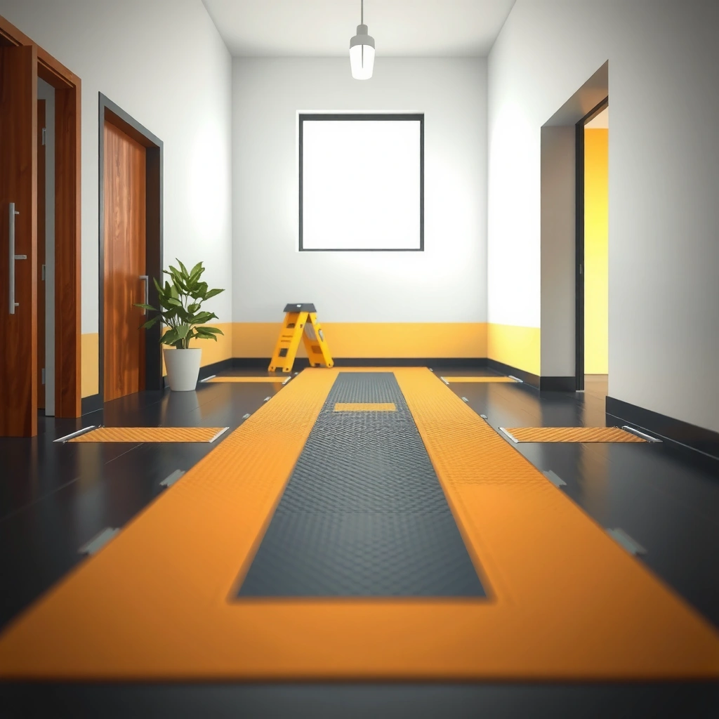 Selecting the right transition for rubber flooring installation.