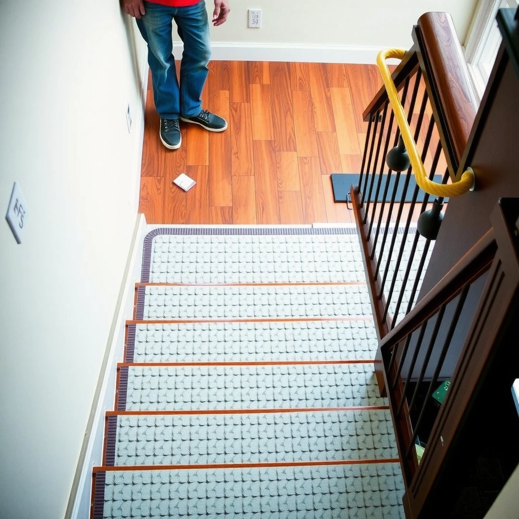 A selection of rubber flooring options suitable for stair installation.