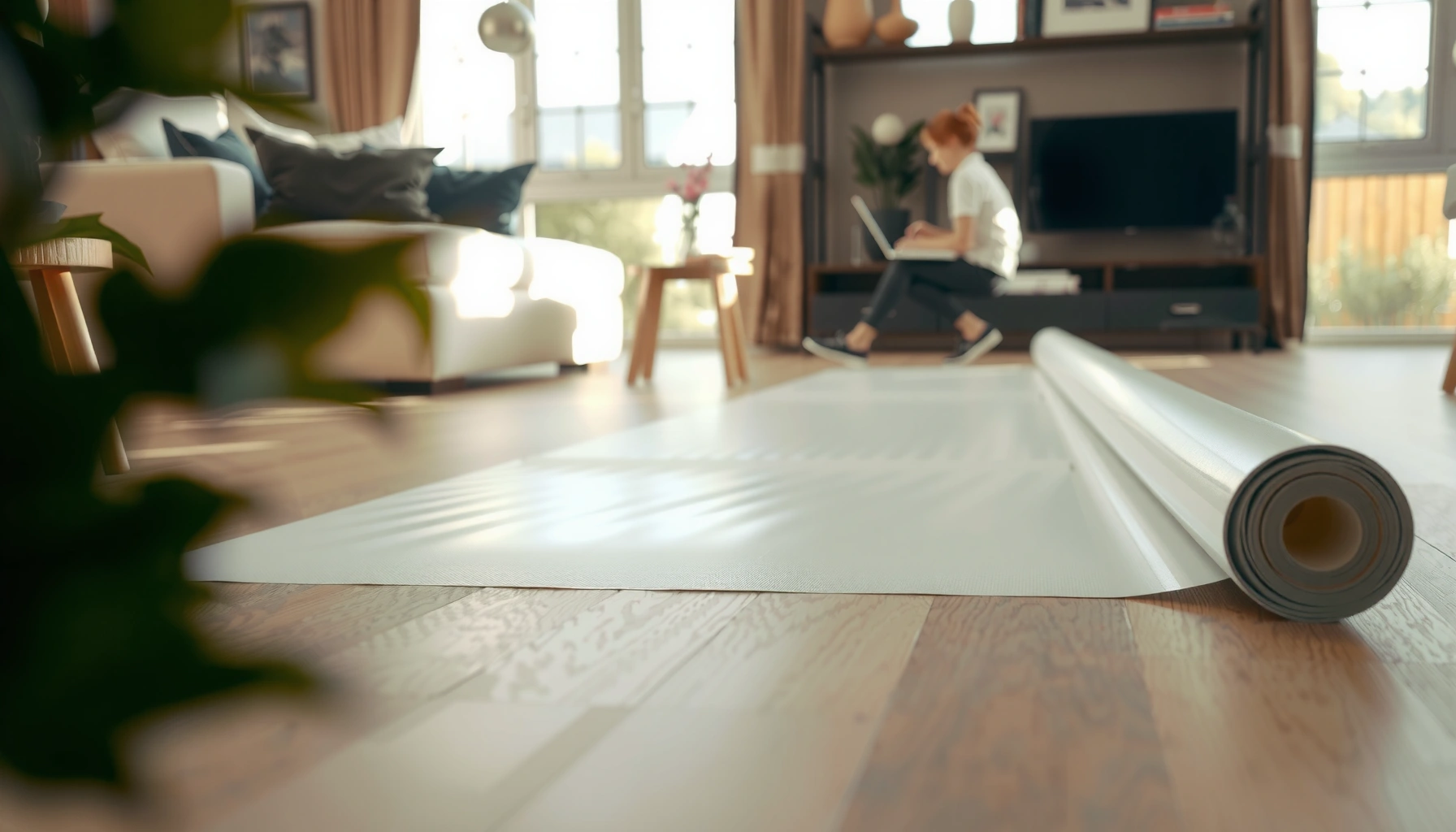 A guide to selecting sheet vinyl flooring for home spaces, showcasing various styles and colors.