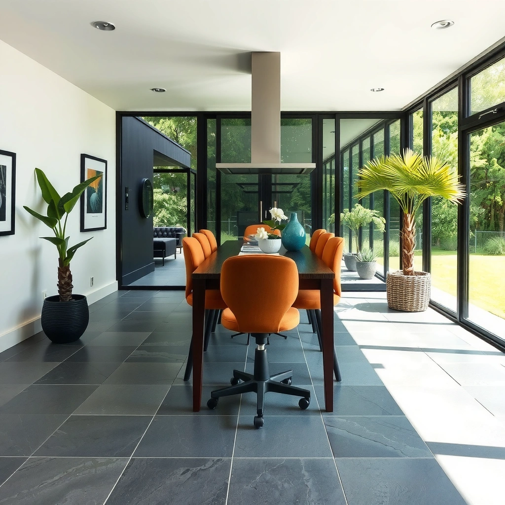 A comparison of different slate finishes affecting slip resistance and grip on floors.