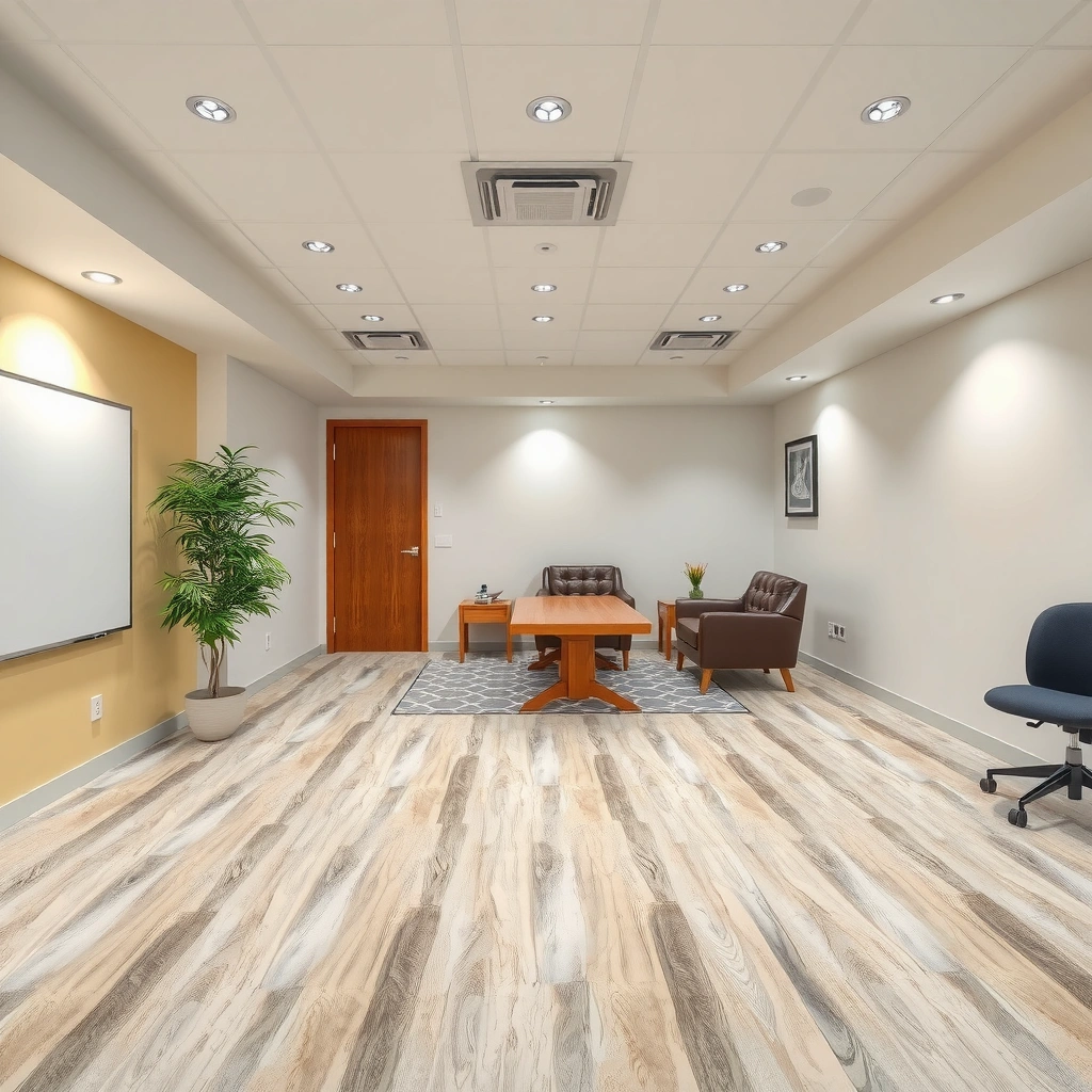 Different types of transitions for sheet vinyl floors and their placement options