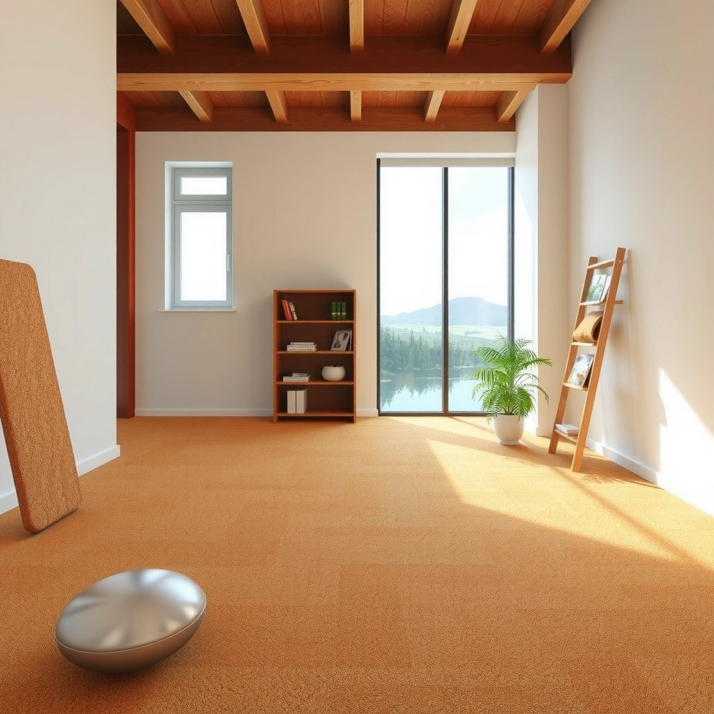 Different types of transitions suitable for cork floors in a home setting