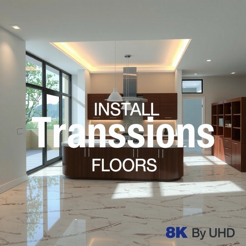 A selection of transitions suitable for granite floor edges, showcasing different styles and materials.