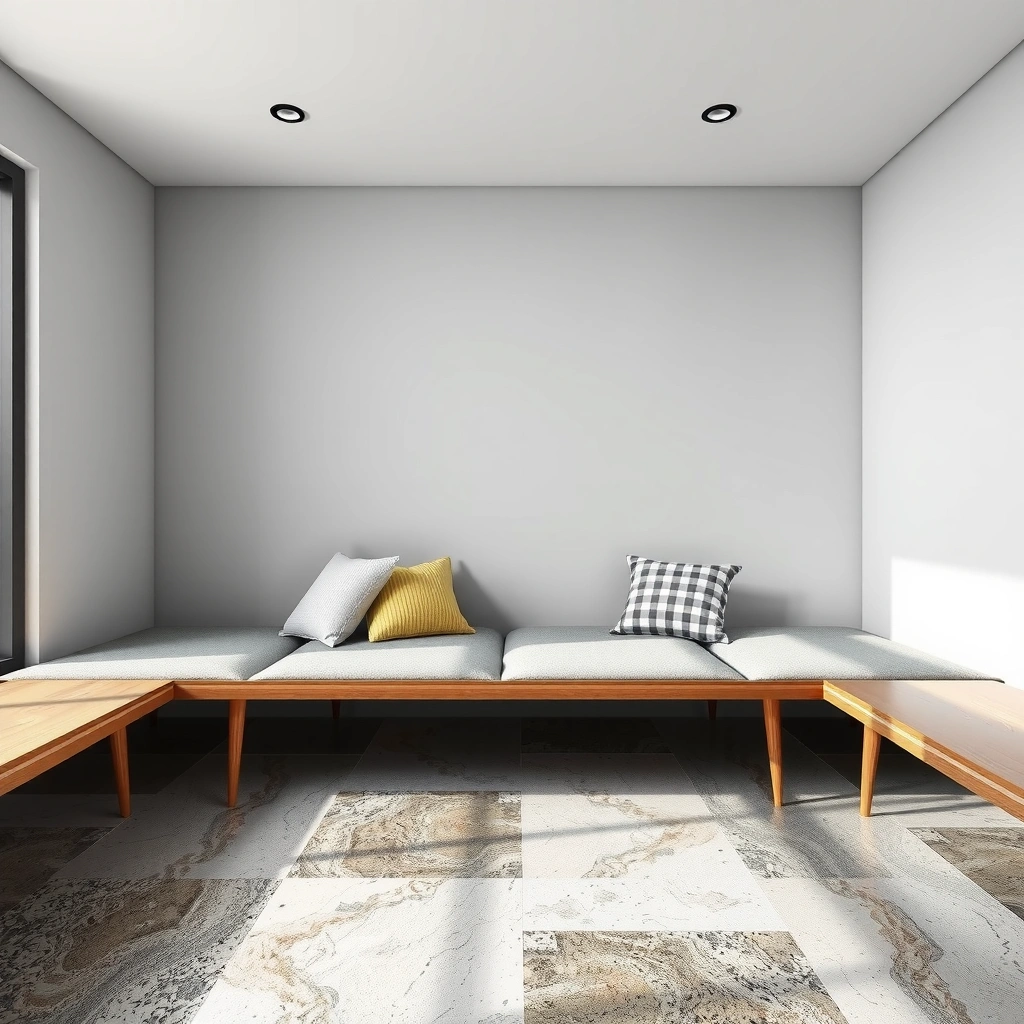 Different vapor barrier materials for granite floor installation and their proper placement.