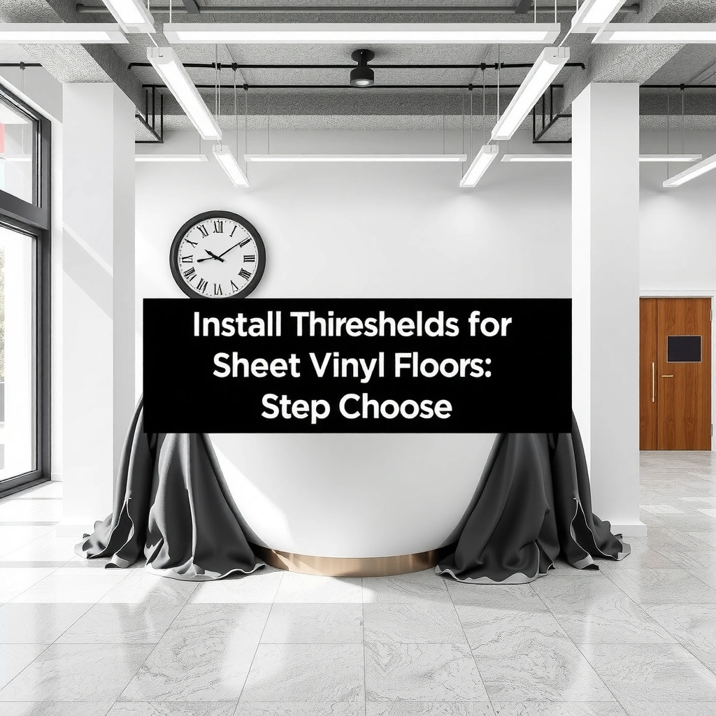 Different types of thresholds suitable for sheet vinyl flooring installation