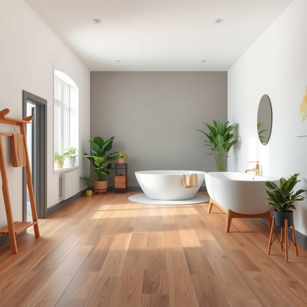Different wood-look tile finishes showcasing traction options for slip-resistant floors