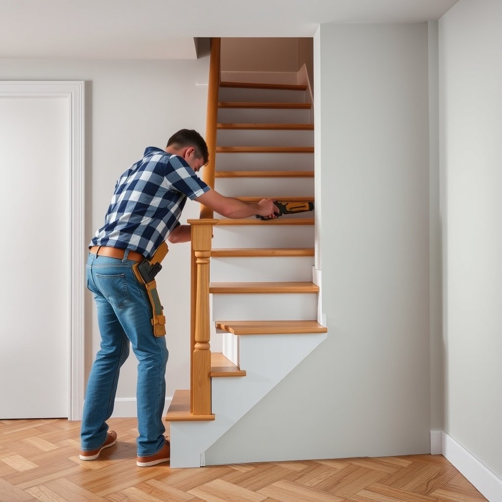 A close-up of cleanly finished risers with vertical cuts, showcasing proper parquet floor installation around stairs.