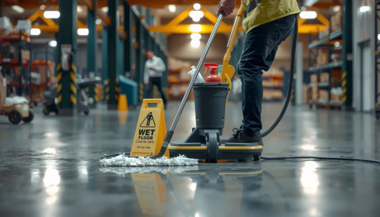 Step-by-step guide on how to clean commercial floors effectively with best practices.