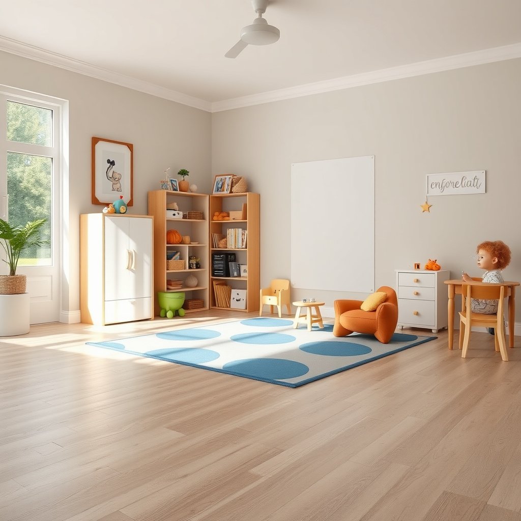 Important tips for cleaning laminate floors safely in a playroom environment.