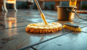 Step-by-step guide on how to clean outdoor floors for a fresh and tidy appearance.