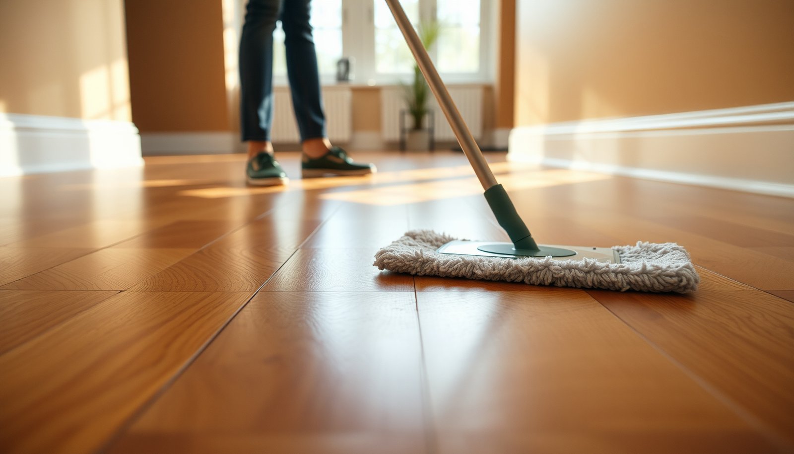Step-by-step guide on how to clean parquet floors safely for daily and deep cleaning.