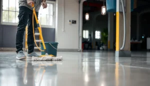 A step-by-step guide on how to clean polyaspartic floors effectively.