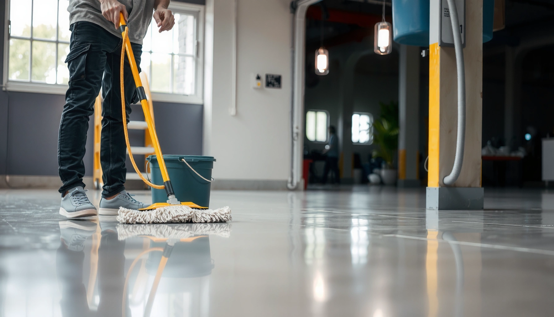 A step-by-step guide on how to clean polyaspartic floors effectively.