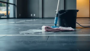 Step-by-step guide on how to clean rubber floors safely and effectively.