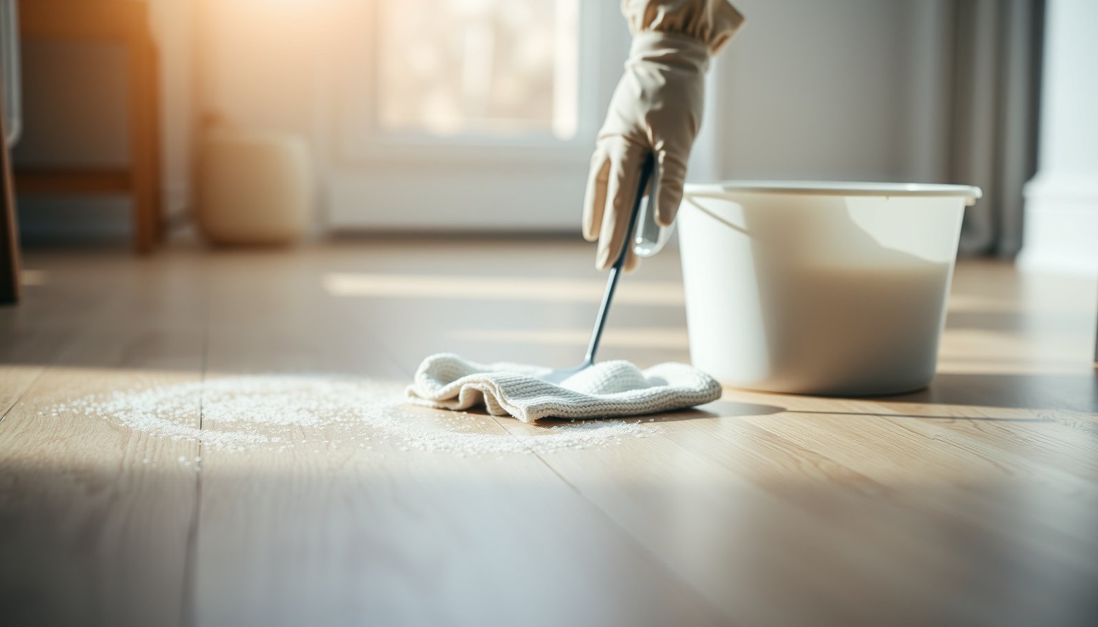 Step-by-step guide to clean salt residue from hardwood floors safely and effectively.