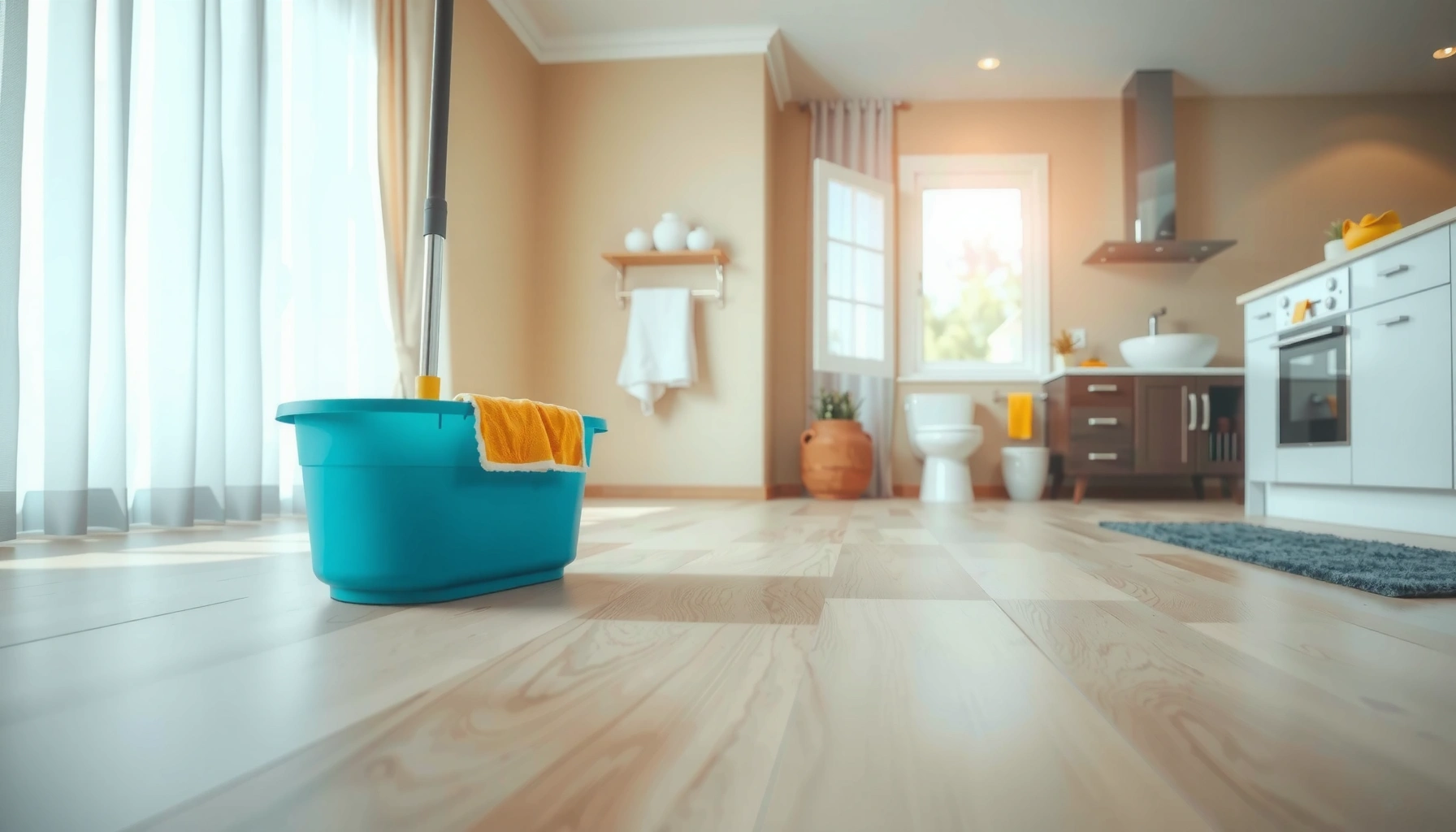 Step-by-step guide on how to clean sheet vinyl floors effectively and easily.