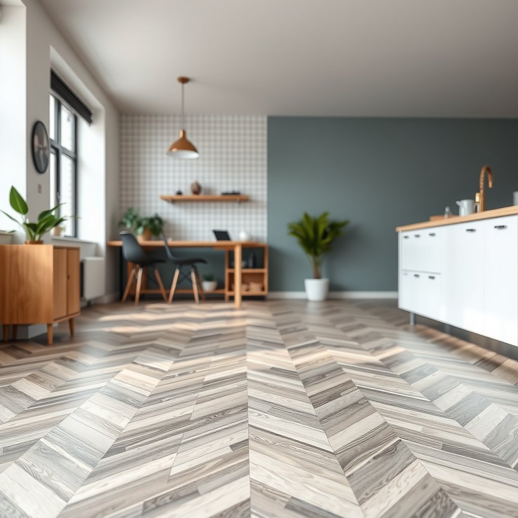 Image showing common mistakes when cutting chevron floors and tips to avoid them