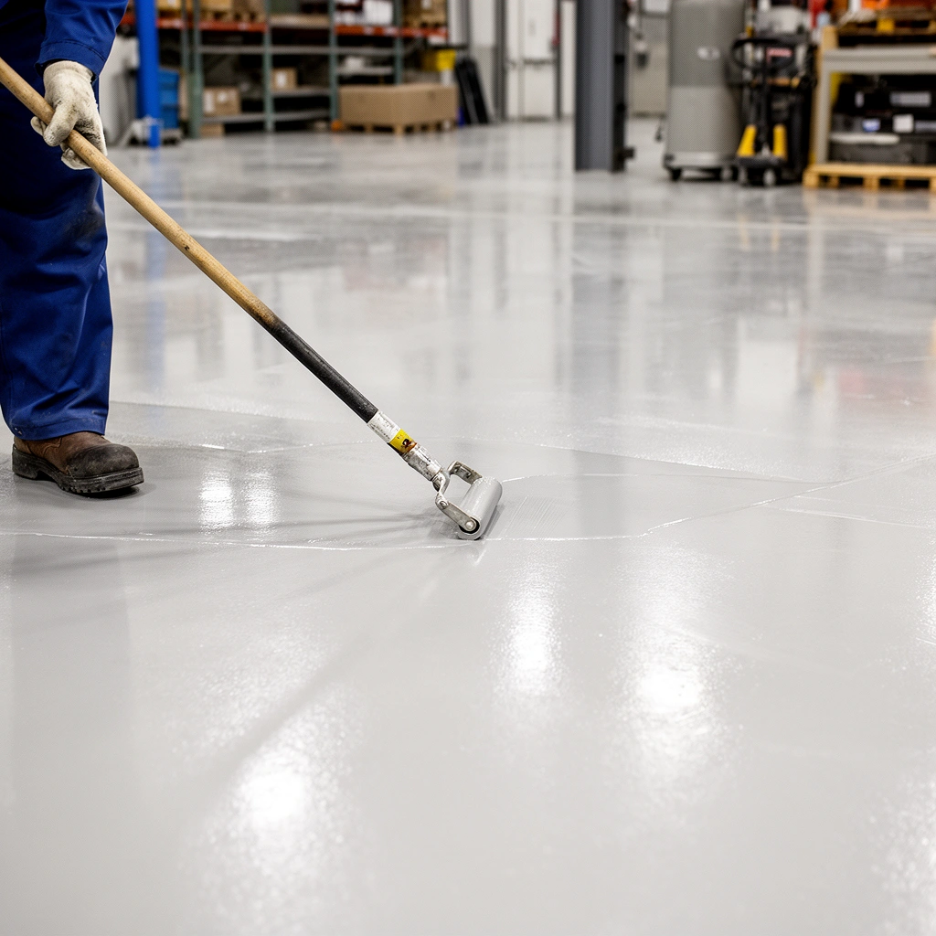 Image illustrating common mistakes in sealing industrial floors and tips to avoid them.