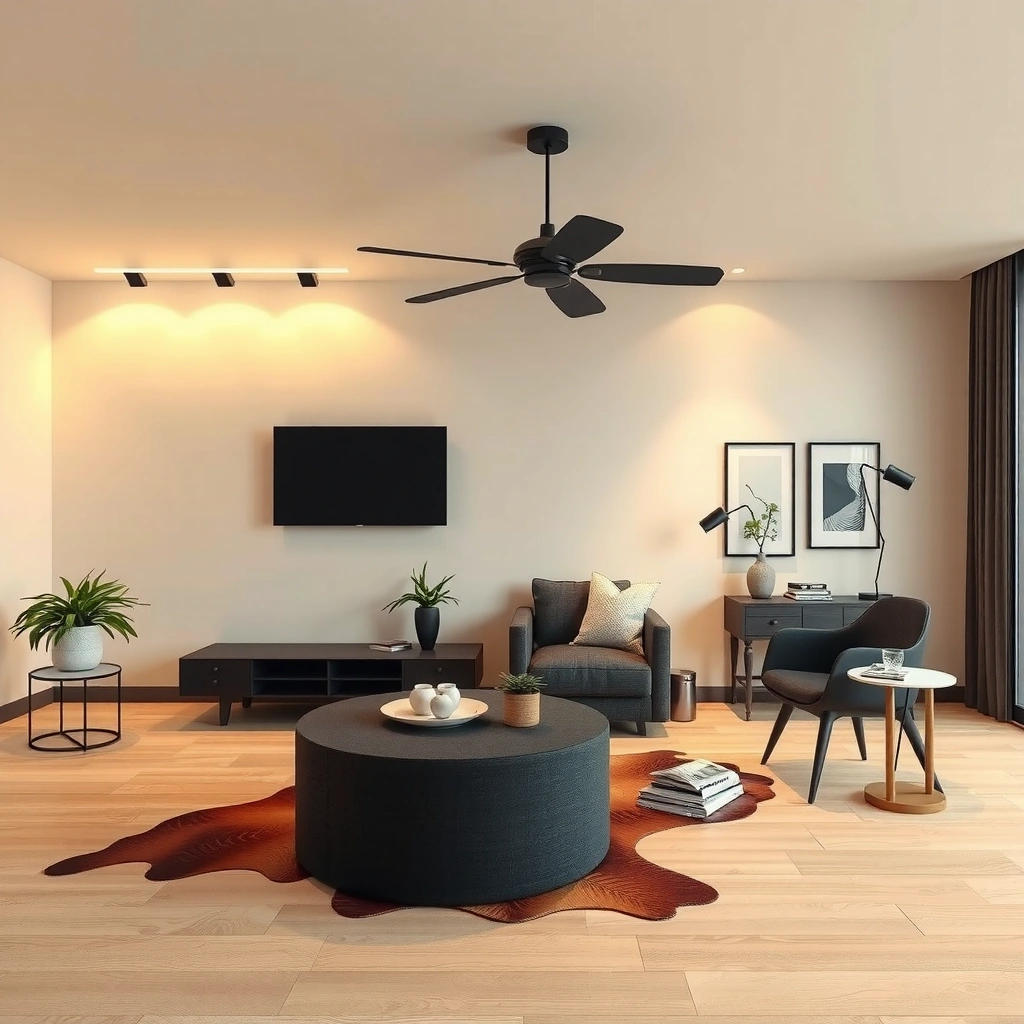 Image showing different LVT types and subfloor requirements for installation in a living room