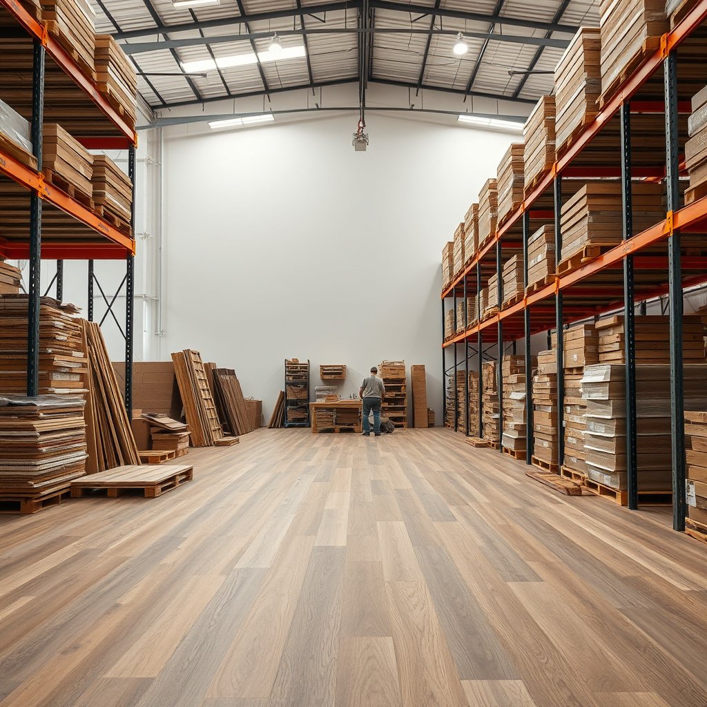 Checking laminate floor suitability for warehouse conditions and product limits.