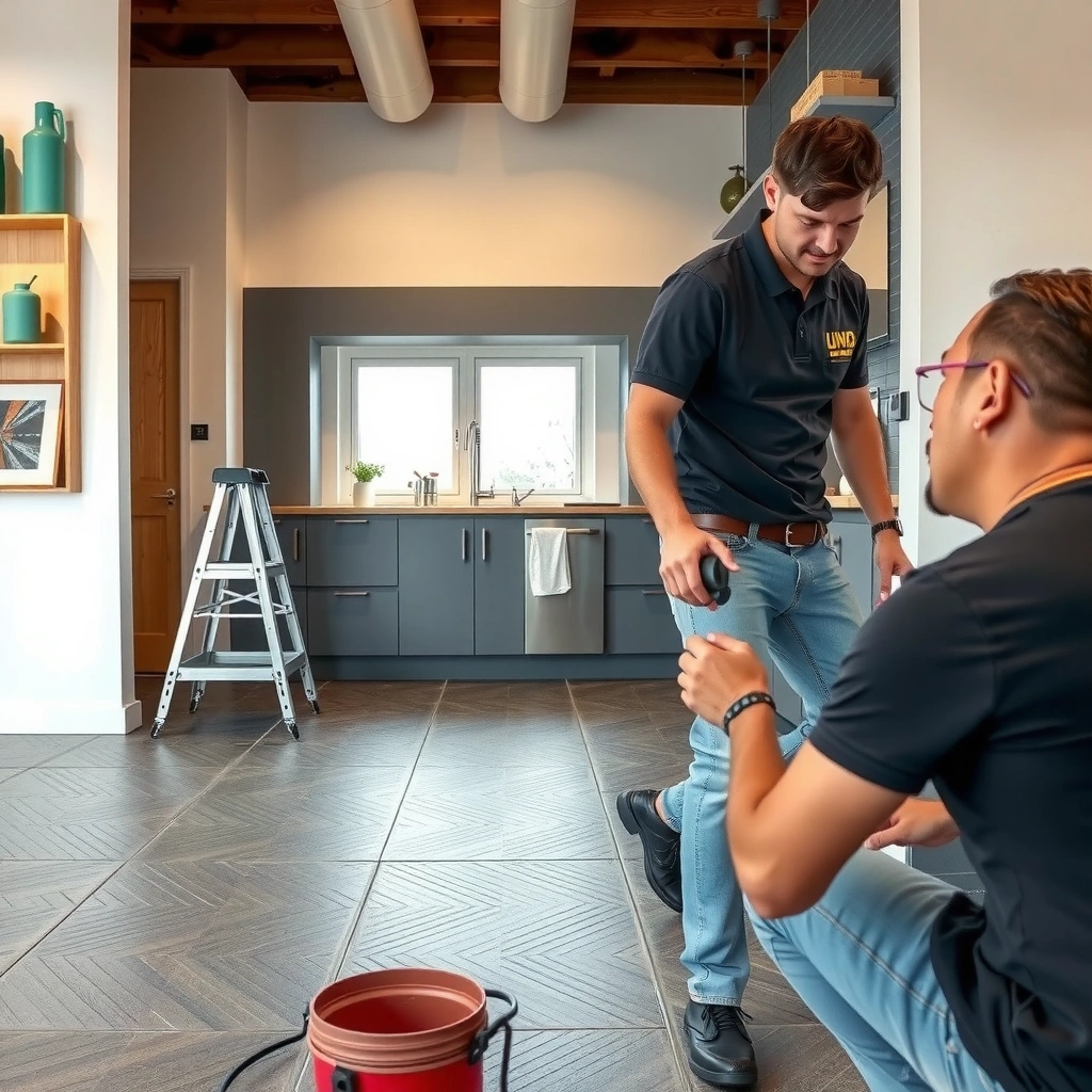 Different types of rubber flooring and installation methods for kitchens.
