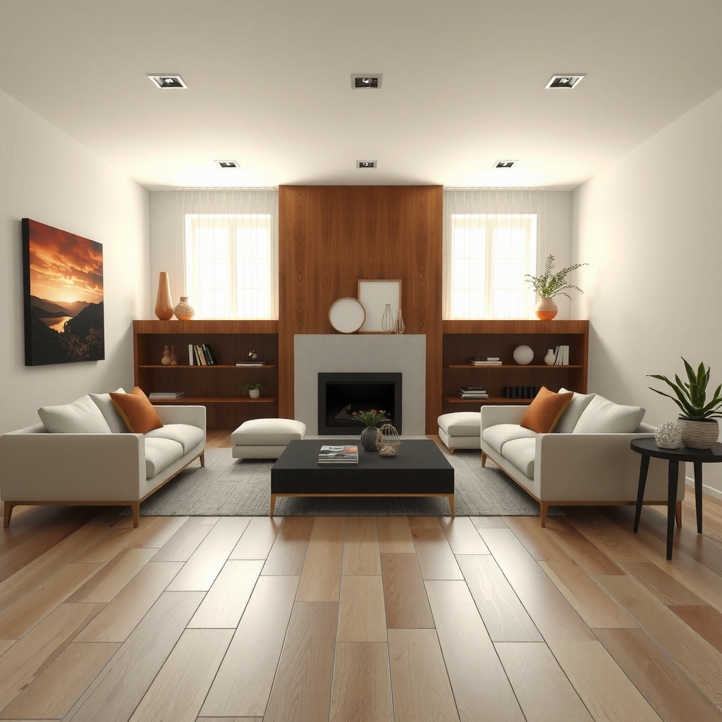 A homeowner checking the specifications of a polyaspartic floor system for installation in a living room.