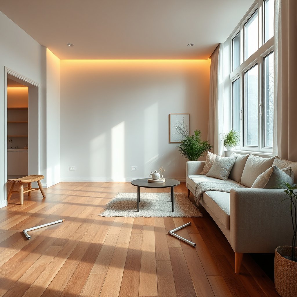 Techniques to control moisture and prevent water damage to hardwood floors in a bedroom