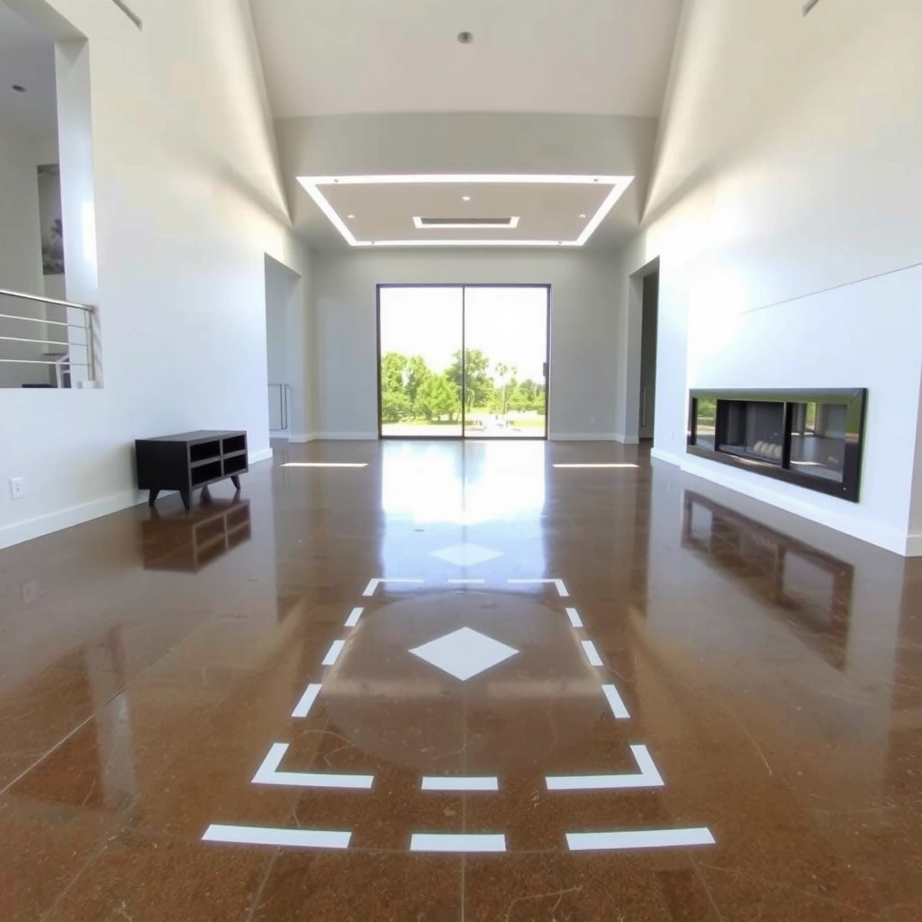 Image showing methods to control water and prevent damage to polished concrete floors.