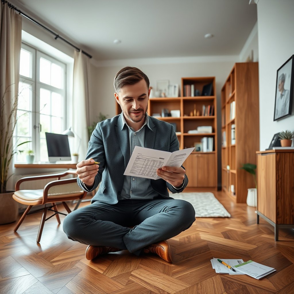 Illustration breaking down cost categories for parquet flooring projects