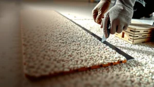 A step-by-step guide on how to cut carpet tiles for clean edges and simple installation.